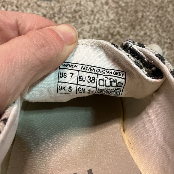 Hey Dude Women's Moccasins in Black and White Animal Print - Picture 7 of 8